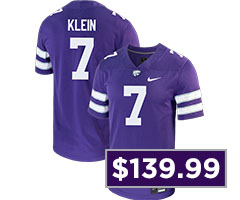 Collin Klein Nike Mens Purple K-State Wildcats Name And Number Football Jersey