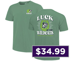 K-State Wildcats Kelly Green Luck of the Team Short Sleeve T Shirt