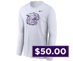 Mens K-State Wildcats White Nike Legend Practice Long Sleeve T-Shirt
