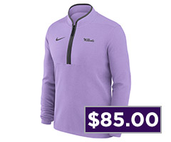 Mens K-State Wildcats Lavender Nike Victory Qtr Zip Pullover