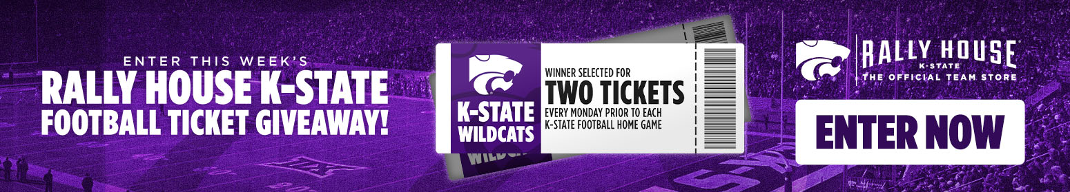 Enter This Week's Rally House K-State Football Ticket Giveaway | Winner selected for two tickets every Monday prior to each K-State football home game | Enter Now